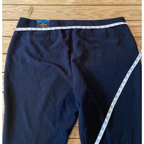 NWT $47 Worthington Zip Pocket Ankle Pants Size 24W Women’s Black - Picture 10 of 11